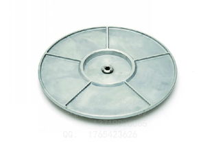 银色酒店餐桌玻璃转盘配件 铝合金底座与不锈钢轴承的完美组合